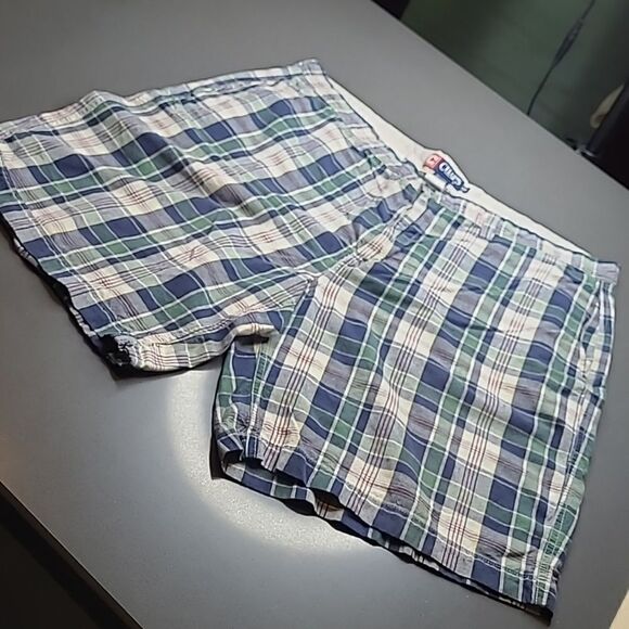 Chaps sz 38 plaid shorts 100% cotton - Picture 1 of 7
